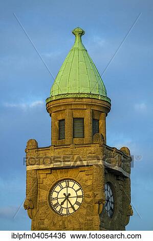 "Tide Gauge Tower at St. Pauli Landing Stages, Hamburg, Germany, Europe" View Large Photo Image Stock Photograph - "Tide Gauge Tower at St. Pauli Landing Stages, Hamburg, Germany, Europe". Fotosearch