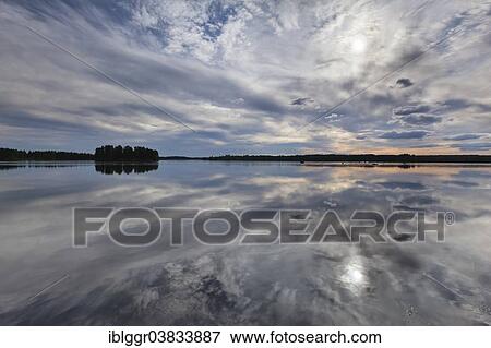 Stock Photo - "Tiken Lake, Tingsryd, Smaland, Sweden, Europe". Fotosearch
