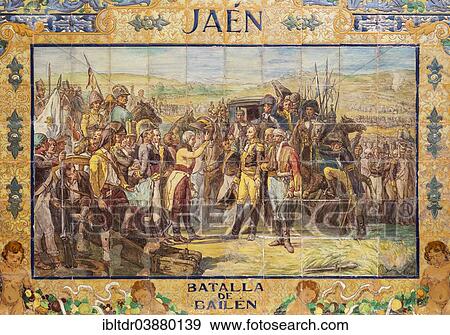 "Tile work displaying a historic scene at the Plaza de Espana, Seville, Seville province, Andalusia, Spain, Europe" View Large Photo Image Stock Photo - "Tile work displaying a historic scene at the Plaza de Espana, Seville, Seville province, Andalusia, Spain, Europe". Fotosearch