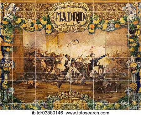 "Tile work displaying a historic scene at the Plaza de Espana, Seville, Seville province, Andalusia, Spain, Europe" View Large Photo Image Stock Photograph - "Tile work displaying a historic scene at the Plaza de Espana, Seville, Seville province, Andalusia, Spain, Europe". Fotosearch