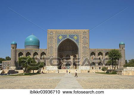 "Tilya-Kori Madrasah, Registan, Samarkand, Uzbekistan, Asia" View Large Photo Image Stock Image - "Tilya-Kori Madrasah, Registan, Samarkand, Uzbekistan, Asia". Fotosearch