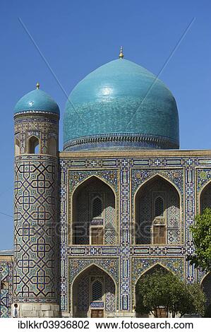 "Tilya-Kori Madrasah, Registan, Samarkand, Uzbekistan, Asia" View Large Photo Image Stock Image - "Tilya-Kori Madrasah, Registan, Samarkand, Uzbekistan, Asia". Fotosearch