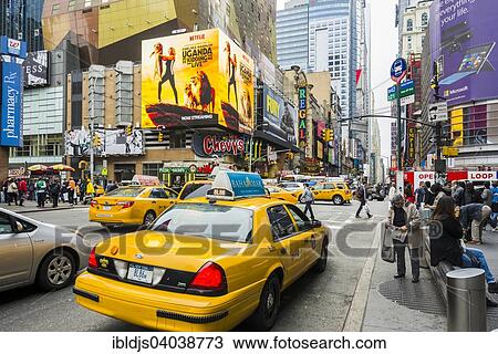 Stock Image - "Times Square, Manhattan, New York City, New York, United States, North America". Fotosearch