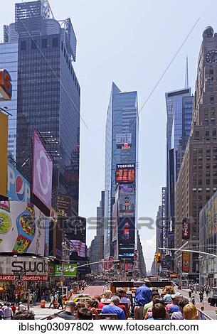 Stock Image - "Times Square, Manhattan, New York City, New York, United States, North America". Fotosearch