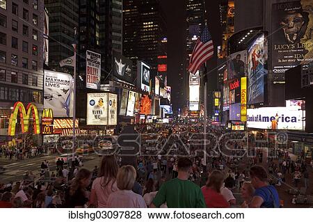 "Times Square, Manhattan, New York City, New York, United States, North America" View Large Photo Image Stock Photo - "Times Square, Manhattan, New York City, New York, United States, North America". Fotosearch