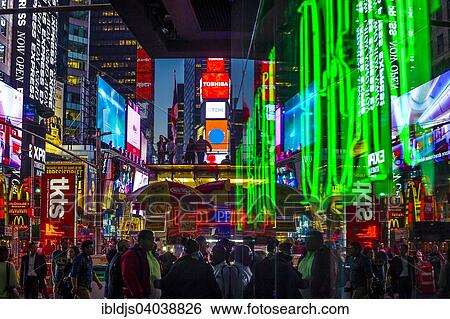 Stock Photograph - "Times Square, Manhattan, New York City, New York, United States, North America". Fotosearch