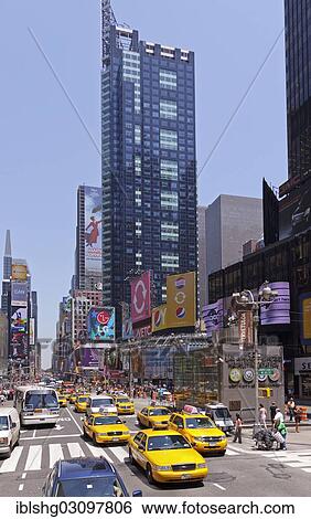 Stock Photograph - "Times Square, Manhattan, New York City, New York, United States, North America". Fotosearch