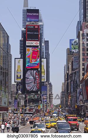 Stock Photography - "Times Square, Manhattan, New York City, New York, United States, North America". Fotosearch