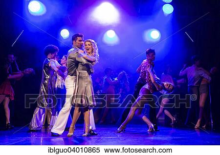 "Tino Andrea Honegger and Julia Fechter starring as Tony Manero and Stephanie Mangano in the musical """"Saturday Night Fever"""", Le Theatre, Kriens, Lucerne, Switzerland, Europe" View Large Photo Image Stock Photography - "Tino Andrea Honegger and Julia Fechter starring as Tony Manero and Stephanie Mangano in the musical """"Saturday Night Fever"""", Le Theatre, Kriens, Lucerne, Switzerland, Europe". Fotosearch