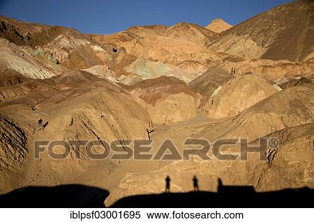 Stock Photography - "Tinted rocks at the Artist's Drive and the Artist's Palette, Death Valley, Death Valley, Death-Valley-Nationalpark, California, United States, North America". Fotosearch