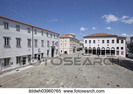 "Titov trg or Tito Square, with loggia, Koper, Slovenian Littoral, Istria, Slovenia, Europe" View Large Photo Image Stock Photography - "Titov trg or Tito Square, with loggia, Koper, Slovenian Littoral, Istria, Slovenia, Europe". Fotosearch