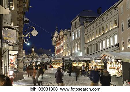 Stock Photo - "Toelzer Christmas market, Bad Tolz, Bayerisches Oberland, Upper Bavaria, Bavaria, Germany, Europe". Fotosearch