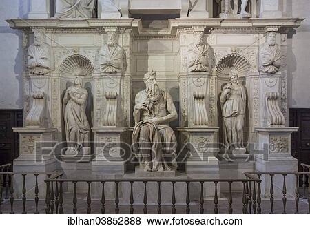 "Tomb of Pope Julius II by Michelangelo, Basilica di San Pietro in Vincoli, Rome, Lazio, Italy, Europe" View Large Photo Image Stock Photo - "Tomb of Pope Julius II by Michelangelo, Basilica di San Pietro in Vincoli, Rome, Lazio, Italy, Europe". Fotosearch