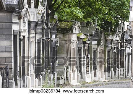 "Tombs in Pere Lachaise Cemetery, Paris, Ile-de-France, France, Europe" View Large Photo Image Picture - "Tombs in Pere Lachaise Cemetery, Paris, Ile-de-France, France, Europe". Fotosearch
