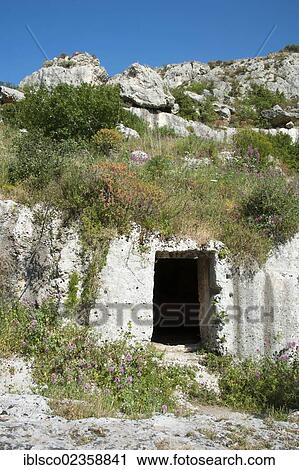 "Tombs, Necropolis of Pantalica, Anapo Canyon, Sicily, Italy, Europe" View Large Photo Image Stock Image - "Tombs, Necropolis of Pantalica, Anapo Canyon, Sicily, Italy, Europe". Fotosearch
