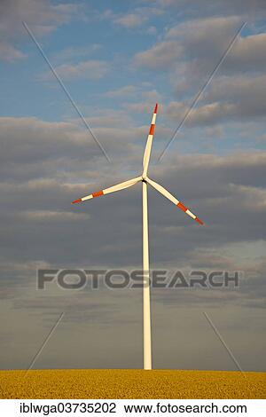 Stock Image - "Tomerdingen wind farm, Schwabische Alb, Tomerdingen, Baden-Wurttemberg, Germany, Europe". Fotosearch