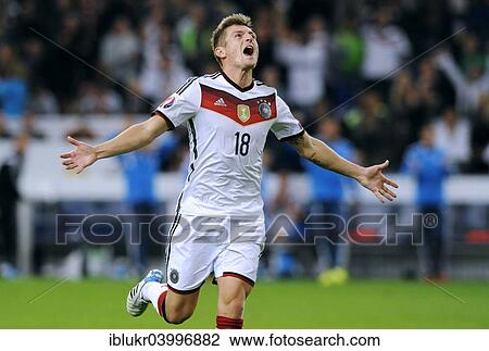 "Toni Kroos, GER, goal celebration, qualifying game for the UEFA Euro 2016, Germany 1 - Ireland 1, Veltins-Arena, Gelsenkirchen, North Rhine-Westphalia, Germany, Europe" View Large Photo Image Stock Image - "Toni Kroos, GER, goal celebration, qualifying game for the UEFA Euro 2016, Germany 1 - Ireland 1, Veltins-Arena, Gelsenkirchen, North Rhine-Westphalia, Germany, Europe". Fotosearch
