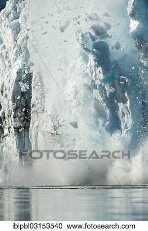 "Tons of ice calving off Surprise Glacier, Harriman Fjord, Prince William Sound, Anchorage, Alaska, United States, North America" View Large Photo Image Stock Image - "Tons of ice calving off Surprise Glacier, Harriman Fjord, Prince William Sound, Anchorage, Alaska, United States, North America". Fotosearch