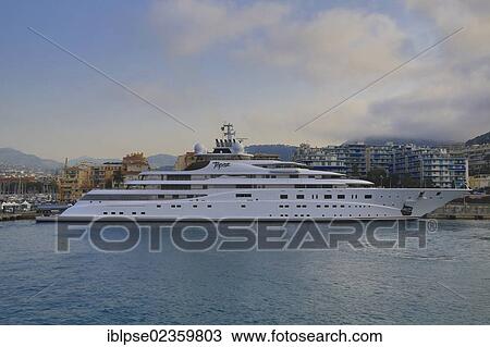 "Topaz motor yacht on its maiden voyage arriving in the port of Nice, built by Luerssen Yachts, length: 147 meters, built in 2012, French Riviera, France, Mediterranean Sea, Europe" View Large Photo Image Stock Image - "Topaz motor yacht on its maiden voyage arriving in the port of Nice, built by Luerssen Yachts, length: 147 meters, built in 2012, French Riviera, France, Mediterranean Sea, Europe". Fotosearch