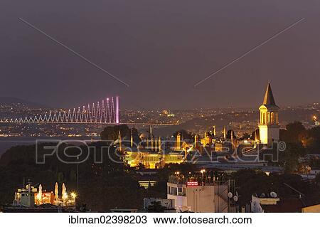 "Topkapi Palace and the Bosphorus Bridge, Istanbul, european side, Turkey, Europe, Asia" View Large Photo Image Stock Image - "Topkapi Palace and the Bosphorus Bridge, Istanbul, european side, Turkey, Europe, Asia". Fotosearch