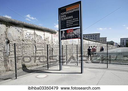 "Topography of Terror, documentation centre, Berlin-Mitte, Berlin, Germany, Europe" View Large Photo Image Stock Photo - "Topography of Terror, documentation centre, Berlin-Mitte, Berlin, Germany, Europe". Fotosearch