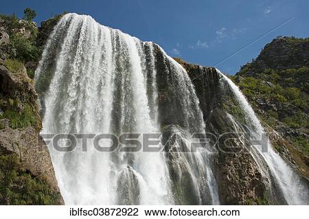 "Topoljski Buk waterfall, Krcic River, Knin, Sibenik-Knin, Croatia, Europe" View Large Photo Image Stock Image - "Topoljski Buk waterfall, Krcic River, Knin, Sibenik-Knin, Croatia, Europe". Fotosearch