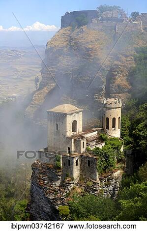 "Toretta Popoli and the Castello di Venere Erice, Sicily, Italy, Europe" View Large Photo Image Stock Photo - "Toretta Popoli and the Castello di Venere Erice, Sicily, Italy, Europe". Fotosearch