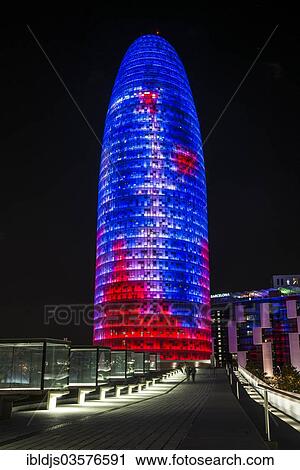 "Torre Agbar skyscraper, architect Jean Nouvel, Placa de les Glories Catalanes Square, Barcelona, Catalonia, Spain, Europe" View Large Photo Image Stock Image - "Torre Agbar skyscraper, architect Jean Nouvel, Placa de les Glories Catalanes Square, Barcelona, Catalonia, Spain, Europe". Fotosearch
