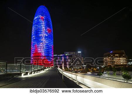 "Torre Agbar skyscraper, architect Jean Nouvel, Placa de les Glories Catalanes Square, Barcelona, Catalonia, Spain, Europe" View Large Photo Image Stock Image - "Torre Agbar skyscraper, architect Jean Nouvel, Placa de les Glories Catalanes Square, Barcelona, Catalonia, Spain, Europe". Fotosearch