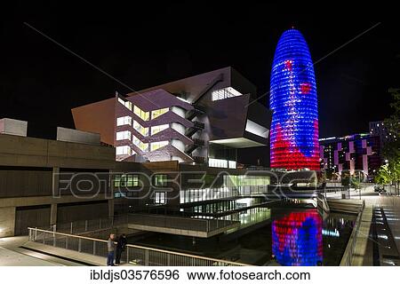 "Torre Agbar skyscraper, architect Jean Nouvel, Placa de les Glories Catalanes Square, Barcelona, Catalonia, Spain, Europe" View Large Photo Image Stock Photograph - "Torre Agbar skyscraper, architect Jean Nouvel, Placa de les Glories Catalanes Square, Barcelona, Catalonia, Spain, Europe". Fotosearch