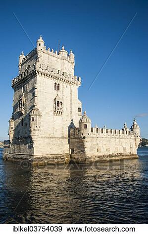 "Torre de Belem, Belem Tower, Belem, Lisbon, Lisbon District, Portugal, Europe" View Large Photo Image Stock Photo - "Torre de Belem, Belem Tower, Belem, Lisbon, Lisbon District, Portugal, Europe". Fotosearch
