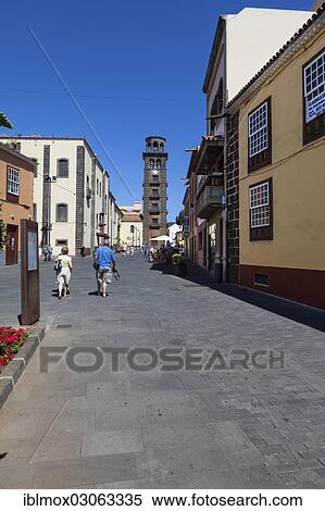 "Torre de La Concepcion, Plaza de la Conception in the historic old town of San Cristobal de La Laguna, San Cristobal de La Laguna, La Laguna, Tenerife, Canary Islands, Spain, Europe" View Large Photo Image Stock Photography - "Torre de La Concepcion, Plaza de la Conception in the historic old town of San Cristobal de La Laguna, San Cristobal de La Laguna, La Laguna, Tenerife, Canary Islands, Spain, Europe". Fotosearch