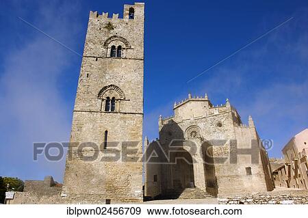 "Torre de Re Frederico 2nd, Erice Duomo, Sicily, Italy, Europe" View Large Photo Image Stock Photo - "Torre de Re Frederico 2nd, Erice Duomo, Sicily, Italy, Europe". Fotosearch