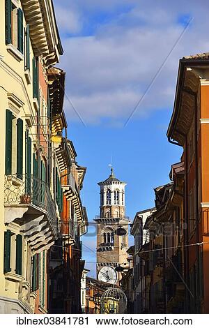 "Torre dei Lamberti, Via Giuseppe Mazzini, Verona, Veneto region, Italy, Europe" View Large Photo Image Stock Image - "Torre dei Lamberti, Via Giuseppe Mazzini, Verona, Veneto region, Italy, Europe". Fotosearch