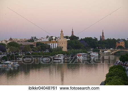 "Torre del Oro on the waterfront of the Rio Guadalquivir, Seville, Andalucia, Spain, Europe" View Large Photo Image Stock Image - "Torre del Oro on the waterfront of the Rio Guadalquivir, Seville, Andalucia, Spain, Europe". Fotosearch