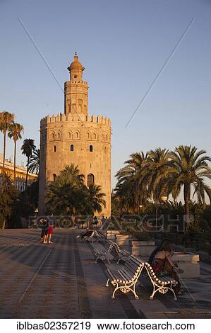 "Torre del Oro, Seville, Andalusia, Spain, Europe" View Large Photo Image Stock Photo - "Torre del Oro, Seville, Andalusia, Spain, Europe". Fotosearch