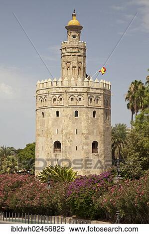 "Torre del Oro tower, Seville, Andalusia, Spain, Europe, PublicGround, Europe" View Large Photo Image Stock Photography - "Torre del Oro tower, Seville, Andalusia, Spain, Europe, PublicGround, Europe". Fotosearch