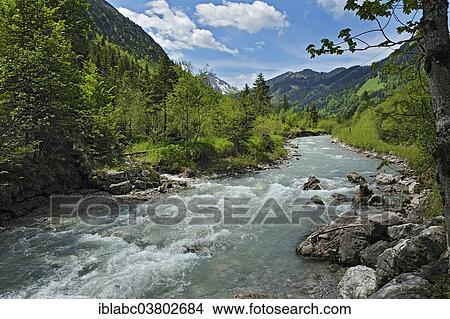 "Torrent, tributary of the Ostrach River near Hinterstein, Allgau, Bavaria, Germany, Europe" View Large Photo Image Picture - "Torrent, tributary of the Ostrach River near Hinterstein, Allgau, Bavaria, Germany, Europe". Fotosearch