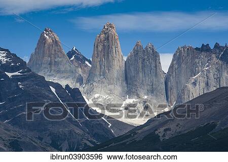 "Torres del Paine peaks, Torres del Paine National Park, Patagonia, Chile, South America" View Large Photo Image Stock Photograph - "Torres del Paine peaks, Torres del Paine National Park, Patagonia, Chile, South America". Fotosearch