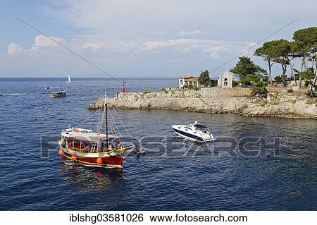 "Tour boat, Veli Losinj, Kvarner Gulf, Croatia, Europe" View Large Photo Image Stock Photograph - "Tour boat, Veli Losinj, Kvarner Gulf, Croatia, Europe". Fotosearch