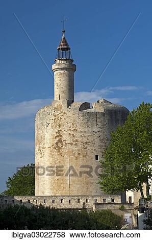 Stock Photo - "Tour de Constance or Constance Tower, Aigues-Mortes, Region Languedoc-Roussillon, France, Europe". Fotosearch