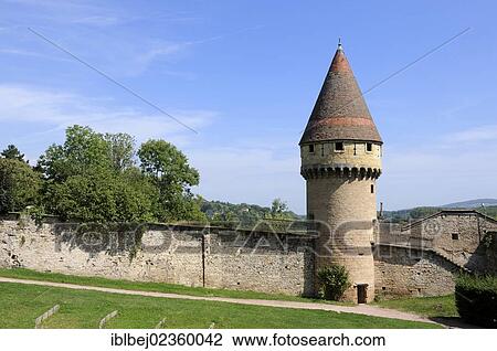 Stock Image - "Tour Fabry, Cluny, Saone et Loire, Burgundy, France, Europe". Fotosearch