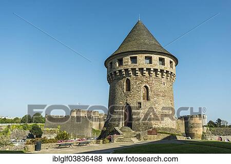 Stock Photo - "Tour Tanguy, medieval tower, Brest, Brittany, France, Europe". Fotosearch