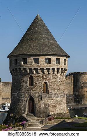 Stock Photo - "Tour Tanguy, medieval tower, Brest, Brittany, France, Europe". Fotosearch