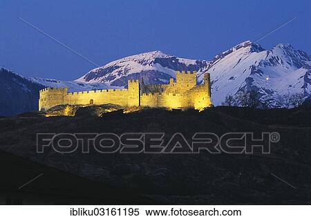 "Tourbillon Castle, bishop's castle, castle hill of Sion, Diablerets massif at back, Sion, Sitten, Lower Valais, Canton of Valais, Switzerland, Europe" View Large Photo Image Stock Photography - "Tourbillon Castle, bishop's castle, castle hill of Sion, Diablerets massif at back, Sion, Sitten, Lower Valais, Canton of Valais, Switzerland, Europe". Fotosearch