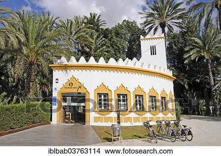 Picture - "Tourist information, Parque Municipal, Elche, Province of Alicante, Spain, Europe". Fotosearch