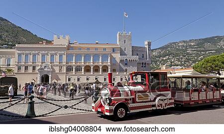 "Tourist train, Prince's Palace, Monaco, Europe" View Large Photo Image Picture - "Tourist train, Prince's Palace, Monaco, Europe". Fotosearch