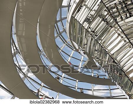 "Tourists and visitors inside the dome of the Reichstag Building, Berlin, Germany, Europe" View Large Photo Image Stock Photo - "Tourists and visitors inside the dome of the Reichstag Building, Berlin, Germany, Europe". Fotosearch