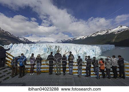"Tourists at the Perito Moreno Glacier, Los Glaciares National Park, Santa Cruz, Argentina, South America" View Large Photo Image Stock Photo - "Tourists at the Perito Moreno Glacier, Los Glaciares National Park, Santa Cruz, Argentina, South America". Fotosearch
