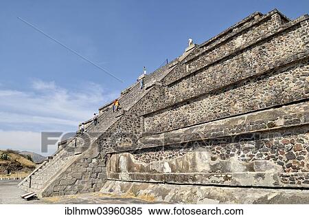 "Tourists climbing the Pyramid of the Moon, Plaza de la Luna, UNESCO World Heritage Site Archaeological Site of Teotihuacan, Mexico, Mexico, North America" View Large Photo Image Stock Photography - "Tourists climbing the Pyramid of the Moon, Plaza de la Luna, UNESCO World Heritage Site Archaeological Site of Teotihuacan, Mexico, Mexico, North America". Fotosearch